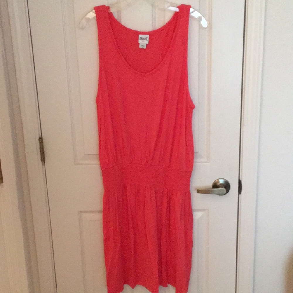 Sleeveless Coral Dress